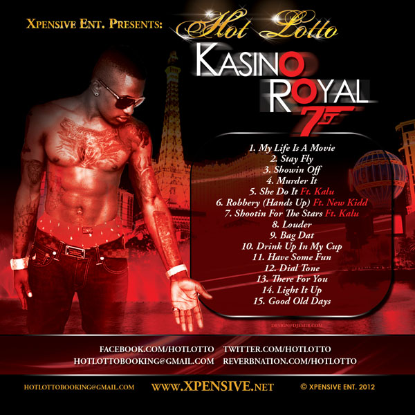 Hot Lotto Kasino Royal Album Cover Back