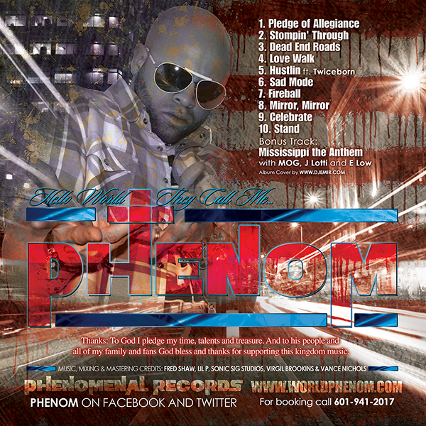 Phenom Pledge Of Allegiance Album Cover Design Back Cover