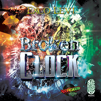 Exco Levi Broken Clock Reggae Single Album Cover Design Front