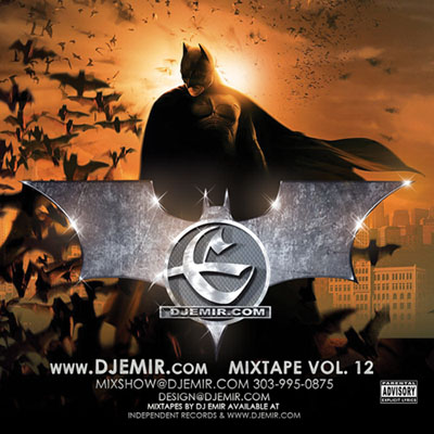 DJ Emir Batman Mixtape Cover design and Batman Logo Design