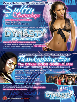 Dynasty Nightclub Flyer Design 