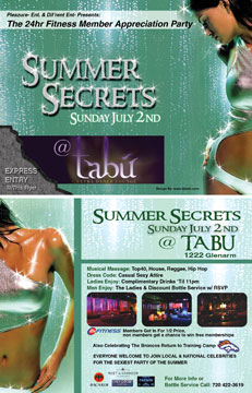 Tabu Nightclub Flyer Design