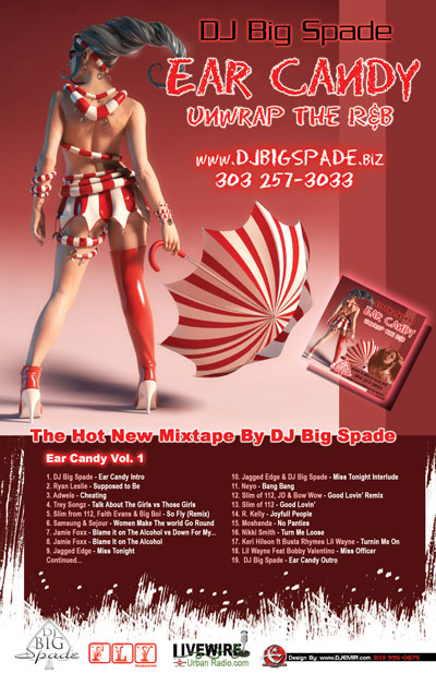 DJ Big Spade Ear Candy Vol 1 Mixtape Poster