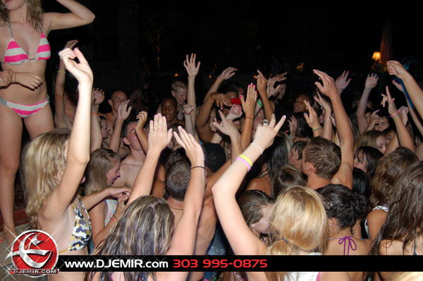 Mansion Pool Party Parker Colorado w DJ Emir hands up