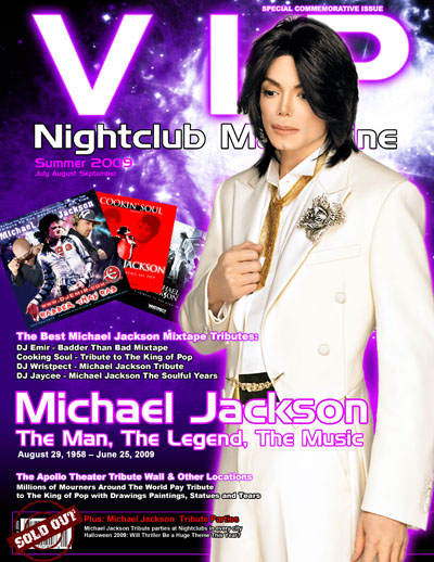 VIP Nightclub Magazine Michael Jackson Issue featuring story on Best Michael Jackson mixtapes