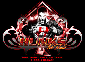 Hunks The Show Male Revue Tshirt Design