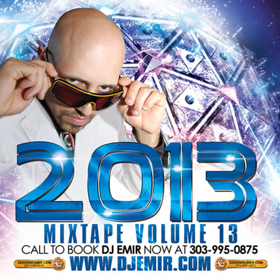 DJ Emir 2013 New Years Eve Mixtape Cover Design