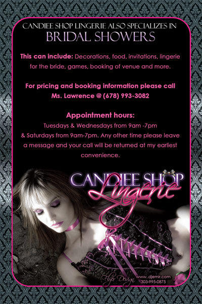 Candiee Shop Lingerie Flyer Design