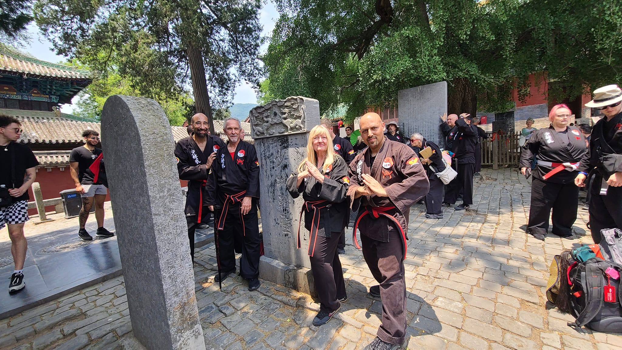 Shaolin Temple Tablet Lao Shifu Elder Masters Emir Gregory and Senior Elder Masters David Soard Sharon Soard